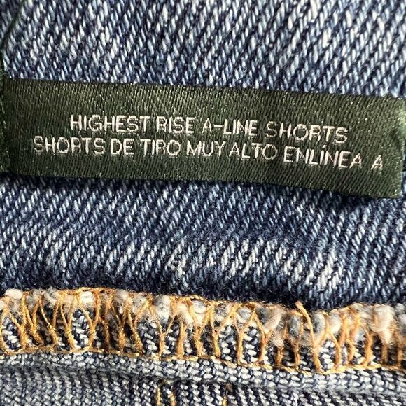 Wild fable Jean shorts highest rise A-line light denim size 2 - Picture 11 of 15